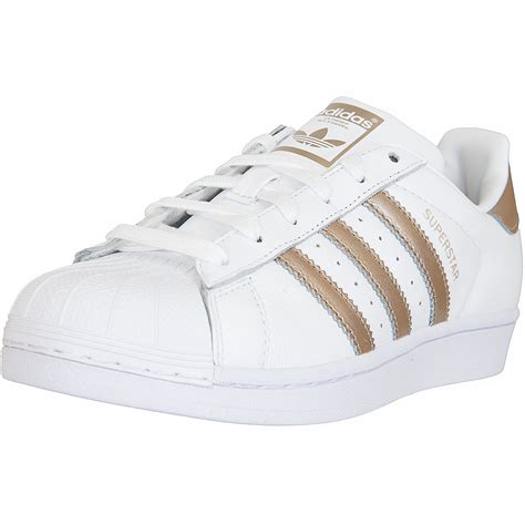 weiser adidas schuh mit gold|adidas sneaker damen.